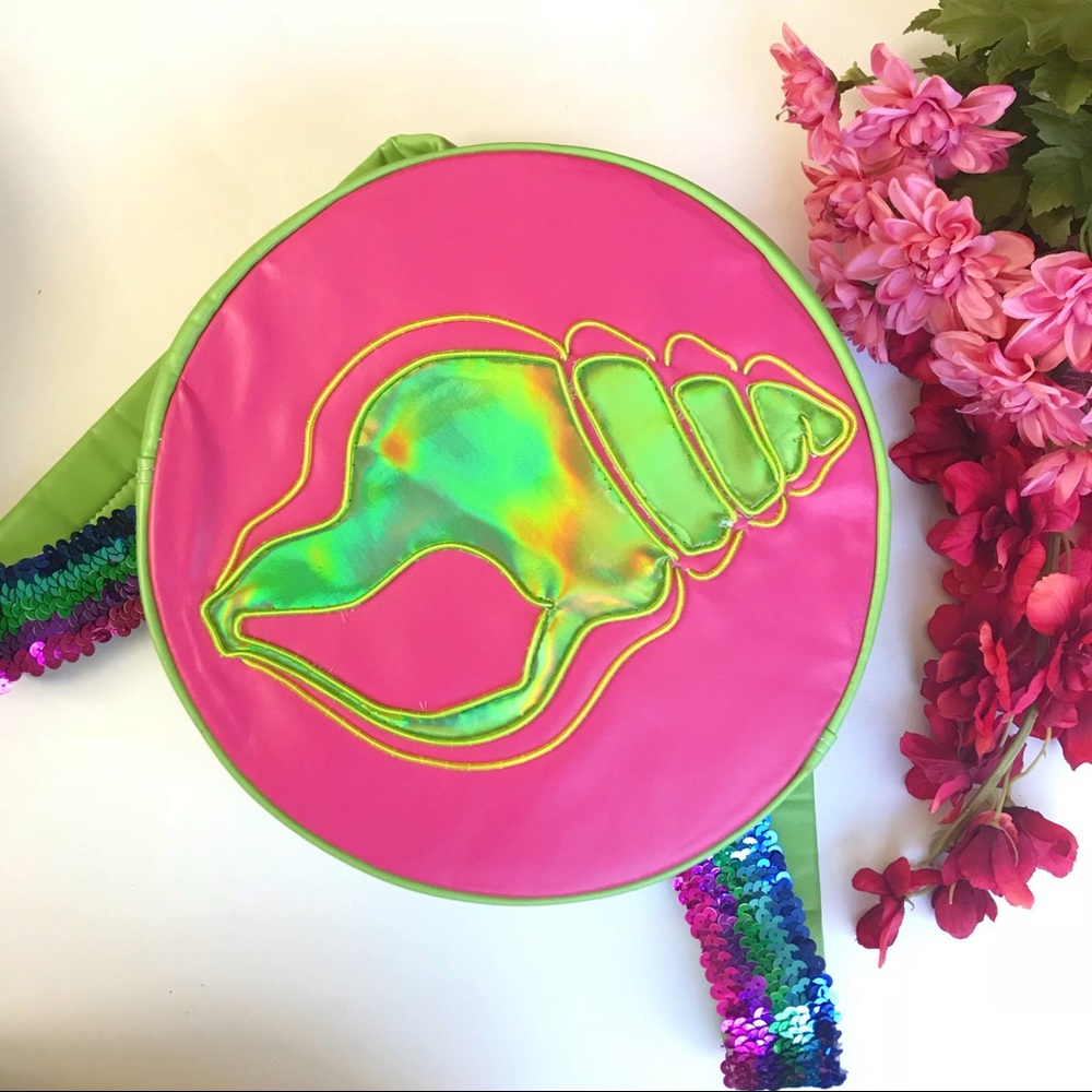 Light Up Holographic Shell Backpack
